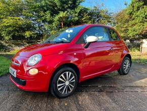 FIAT 500 at Long and Small Service Station Maryport